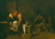 Adriaen Brouwer Peasant Inn oil painting reproduction